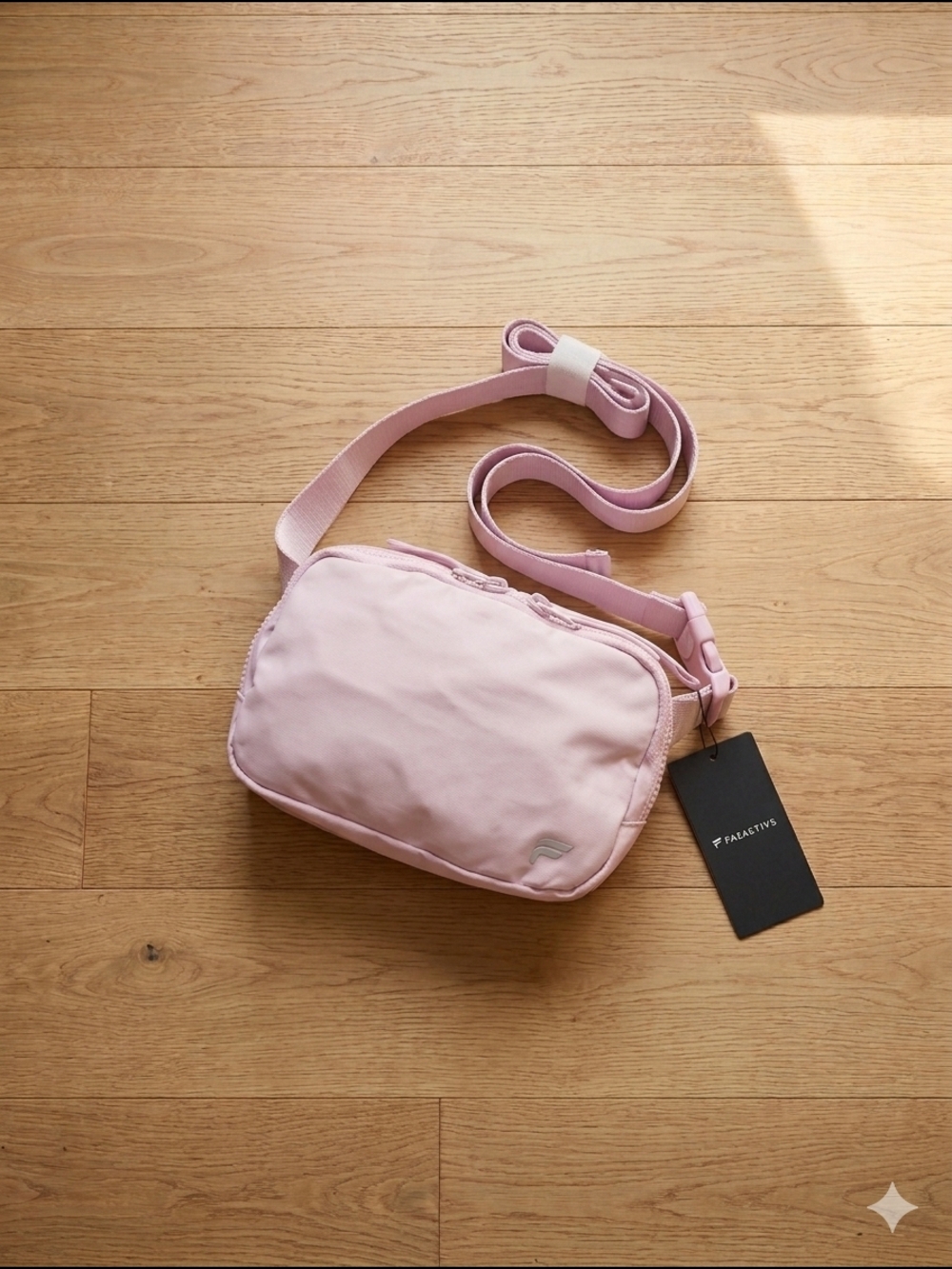 NWT FABLETICS Pink Crossbody Belt Bag- Light Pink